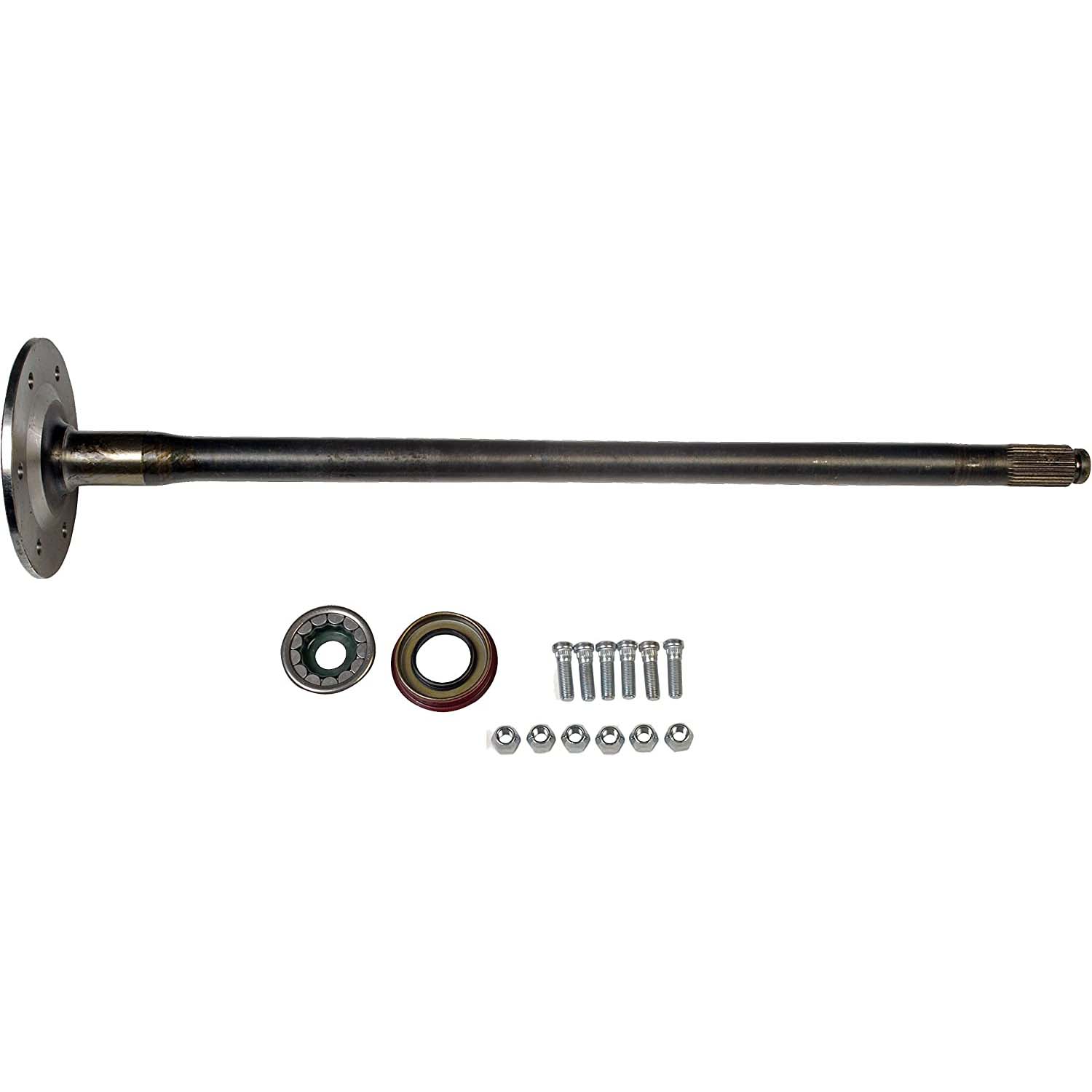 630-105 Rear, Driver or Passenger Side OE Solutions Series Axle Shaft - AXLE SHAFTS - Rear Axle Shaft, Left or Right - Solid Rear Axle - Axle shaft damaged or bearings worn out? This axle shaft directly replaces the original equipment on certain vehicles, complete with all necessary application-specific installation components. - Chevrolet 1981-70, GMC 1981-70 - Dorman 630-105 Drive Axle Shaft Compatible with Select Chevrolet / GMC Models - Rear Axle Shaft, Left or Right - USA Standard Gear Axle Shaft 630-105