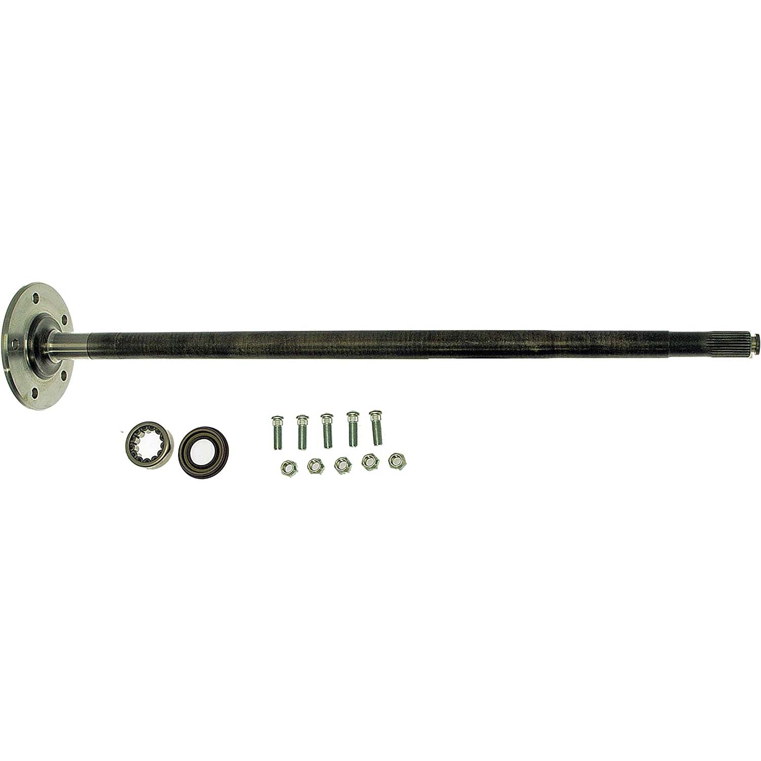 630-109 Rear, Driver Side OE Solutions Series Axle Shaft - AXLE SHAFTS - Rear Axle Shaft, Left - Solid Rear Axle - Axle shaft damaged or bearings worn out? This axle shaft directly replaces the original equipment on certain vehicles, complete with all necessary application-specific installation components. - Chevrolet Astro 2002-90, GMC Safari 2002-90 - Dorman 630-109 Rear Driver Side Drive Axle Shaft Compatible with Select Chevrolet / GMC Models - Rear Axle Shaft, Left - USA Standard Gear Axle Shaft 630-109