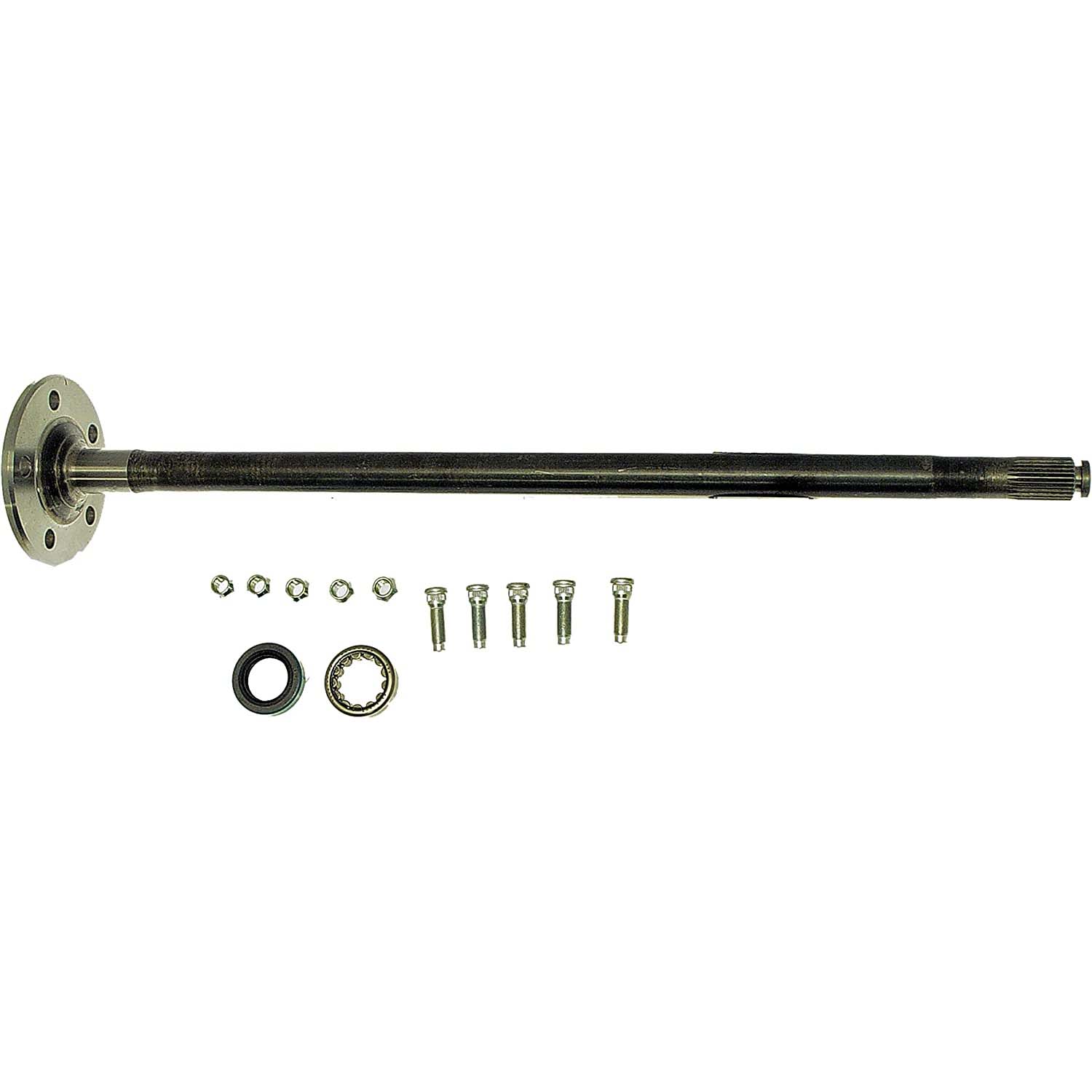 630-209 Rear, Driver or Passenger Side OE Solutions Series Axle Shaft - AXLE SHAFTS - Rear Axle Shaft, Left or Right - Solid Rear Axle - Axle shaft damaged or bearings worn out? This axle shaft directly replaces the original equipment on certain vehicles, complete with all necessary application-specific installation components. - Ford 1989-79, Lincoln 1989-80, Mercury 1989-79 - Rear Axle Shaft, Left or Right - USA Standard Gear Axle Shaft 630-209