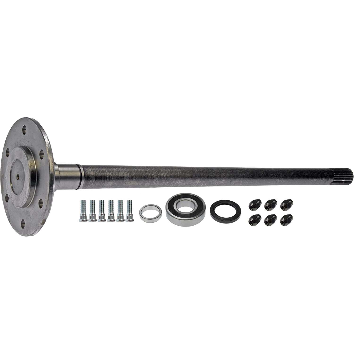 630-334 Rear, Driver or Passenger Side OE Solutions Series Axle Shaft - AXLE SHAFTS - Rear axle shaft kit for Toyota pickup - Solid Rear Axle - Axle shaft damaged or bearings worn out? This axle shaft directly replaces the original equipment on certain vehicles, complete with all necessary application-specific installation components. - Toyota 4Runner 1985-84, Toyota Pickup 1985-79 - Rear axle shaft kit for Toyota pickup - USA Standard Gear Axle Shaft 630-334