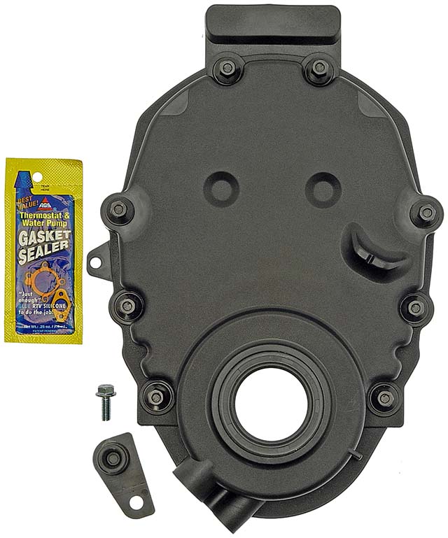 635-505 Timing Cover, Plastic OE Solutions Series - Dorman 635-505 Engine Timing Cover Compatible with Select Models - Dorman Timing Cover 635-505 - TIMING COVER KIT - Timing Cover With Gasket And Seal - Water Pipe - Timing Belt Cover - Crossover Housing - Timing Chain Cover - Thermostat Housing - This direct replacement timing cover matches the fit and function of the original equipment cover for a reliable repair. This part has undergone extensive testing to ensure adherence to precise design standards. - General Motors 2005-87, Isuzu 2003-93 - Timing Cover with Gasket and Seal - Timing Cover With Gasket And Seal