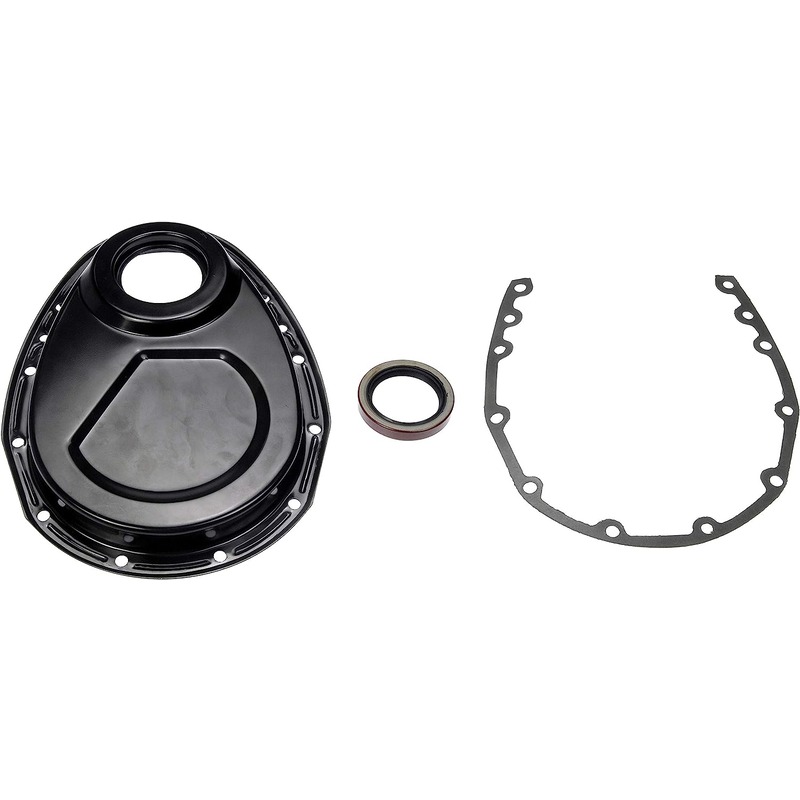 635-513 Timing Cover, Black, Steel OE Solutions Series - Dorman 635-513 Engine Timing Cover Compatible with Select Chevrolet/GMC/Pontiac Models - DORMAN Engine Timing Cover Kit for Ford - Dorman Timing Cover 635-513 - Timing Cover Kit - TIMING COVER - Timing Cover Kit - Timing Belt Cover - Timing Chain Cover - Water Pipe - Crossover Housing - Thermostat Housing - This direct replacement timing cover matches the fit and function of the original equipment cover for a reliable repair. This part has undergone extensive testing to ensure adherence to precise design standards. - Chevrolet 1995-84, GMC 1995-90, GMC 1986-85, Pontiac 1992-85