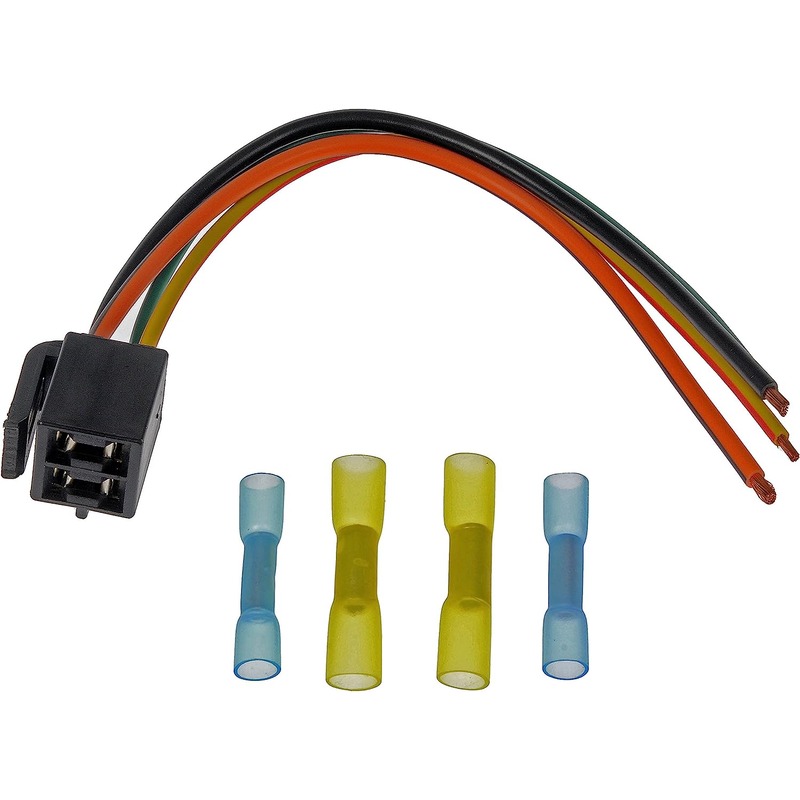 645-551 Direct Fit HVAC Blower Motor Resistor Connector, Sold Individually - Blower Motor Harness - Dorman 645-551 Blower Motor Harness Compatible with Select Ford / Lincoln / Mercury Models - DORMAN 8.1" Blower Motor Harness for Ford - Dorman Electrical Wire Connector 645-551 - Pigtail - Blower Motor Harness - Blower Motor Switch Pigtail - Blower Motor Switch Connector - Fan Speed Switch Connector - Fan Speed Switch Pigtail - This HVAC blower switch connector is designed to match the appearance and function of the original hardware on specified applications. Made of quality materials, it is engineered for reliable performance and durability. - Ford 2018-90, Lincoln 2009, Lincoln 2007-98, Lincoln 1994-93, Mercury 2011-90