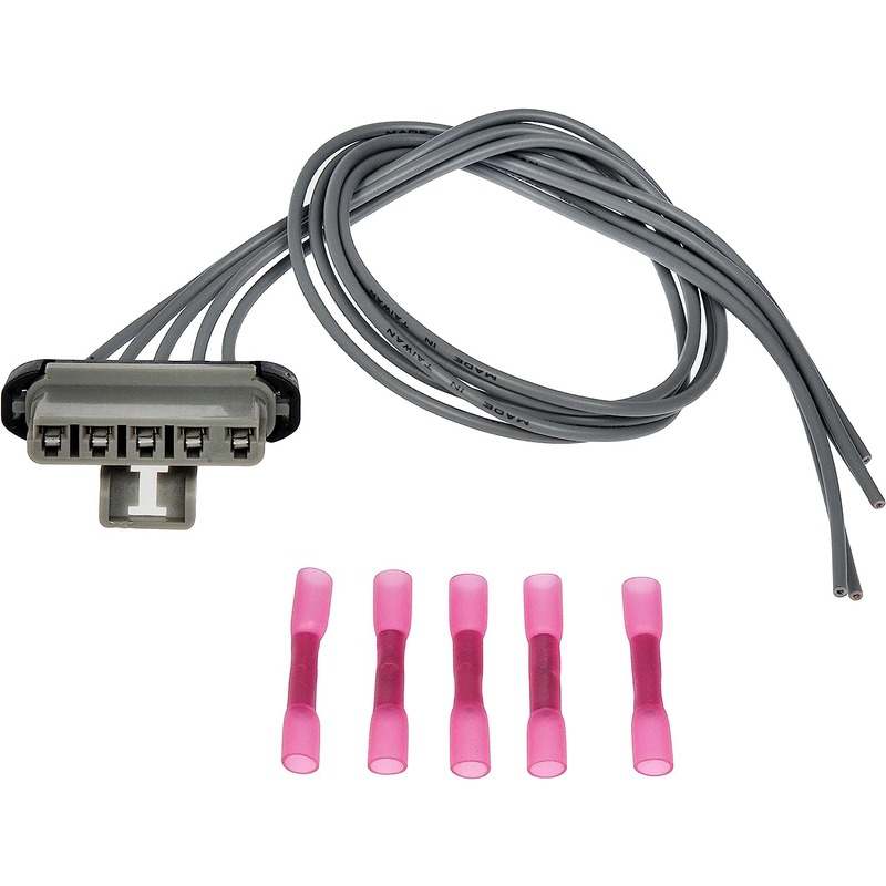 645-739 Direct Fit HVAC Blower Motor Resistor Connector, Sold Individually - Blower Motor Resistor Harness - Dorman 645-739 Blower Motor Resistor Harness Compatible with Select Chevrolet/Oldsmobile/Pontiac Models - Dorman Electrical Wire Connector 645-739 - Pigtail - Blower Motor Resistor Harness - Blower Motor Resistor Electrical Plug - Fan motor no longer working properly? This blower motor resistor connector is designed to replace an original equipment connector damaged by corrosion or overheating. Corrosion-resistant terminals ensure reliable performance. - Chevrolet 2005-97, Oldsmobile 2004-97, Pontiac 2005-99