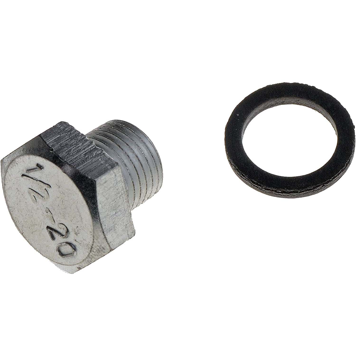 65233 AutoGrade Series Oil Drain Plug - Direct Fit, Sold Individually - Dorman 65233 Oil Drain Plug Standard 1/2-20, Head Size 3/4 In. Compatible with Select Jeep Models - Dorman Engine Oil Drain Plug 65233 - OIL DRAIN PLUG - Oil Drain Plug Standard 1/2-20, Head Size 3/4 In. - Oil Pan Drain Plug - This replacement engine oil drain plug is a direct replacement for a damaged or worn original equipment drain plug, precisely matching the thread pitch to ensure a quality seal. - Jeep 1991-68 - Oil Drain Plug Standard 1/2-20, Head Size 3/4 In. - Standard Engine Oil Drain Plug: 1/2-20 Thread, 3/4 " Head, 1 Pack