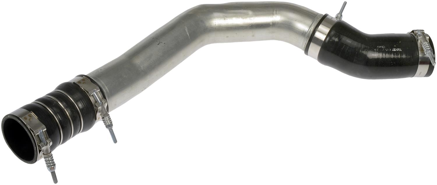 667-311 OE Solutions Series Intercooler Hose - Silver, Stainless Steel and Silicone, Direct Fit, Sold individually - Air Cooler Line - Charge Air Cooler Line - Intercooler Hose - Turbo Hose - This turbocharger intercooler hose is designed to match the fit and function of the original hose on specified vehicles, and is engineered for durability and reliable performance. - Ram 2500 2018-13, Ram 3500 2018-13, Ram 4000 2013, Ram 4500 2018-13, Ram 5500 2018-13 - Charge Air Cooler Line - Dorman 667-311 Passenger Side Turbocharger Intercooler Hose Compatible with Select Ram Models - Dorman Turbocharger Intercooler 667-311