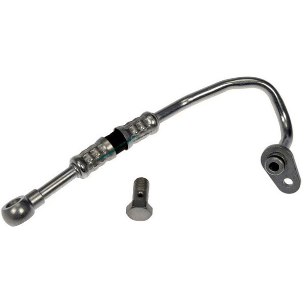667-551 OE Solutions Series Turbocharger Oil Line - Sold individually - Dorman Oil Line For Turbo Unit 667-551 - Oil Feed Line - Turbocharger Oil Feed Line - Turbo Oil Line - Turbocharger Drain Tube - Turbo Drain Tube - Turbo Oil Feed Line - Turbocharger Oil Return Line - This turbocharger oil line is designed to match the fit and function of the original part on specified vehicles. Made of quality materials, it is engineered for reliable performance. - Ford 2020-15, Lincoln 2020-17 - Turbocharger Oil Feed Line