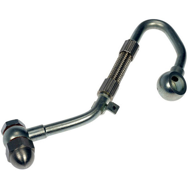 667-562 OE Solutions Series Turbocharger Coolant Line - Dorman 667-562 Turbocharger Water Feed Line Compatible with Select Jeep/Ram Models (OE FIX) - Dorman - OE Solutions Turbocharger Coolant Line 667-562 - Turbocharger Water Feed Line - Turbo Water Feed LN - Turbocharger Water Feed Line - Turbocharger Coolant Hose - Turbo Coolant Line - Turbo Coolant Hose - Coolant Tube - Coolant Pipe - Turbo Line - The turbocharger coolant line on certain Chrysler and Jeep vehicles often leaks because the rubber section of the line doesn't have enough support to keep from splitting. The resulting coolant loss can lead to engine damage. Replacing it with an OEM coolant line could mean the same issue again in the future, a costly waste of time when you're dealing with 12 hours of replacement labor time. This Dorman OE FIX turbocharger water feed line is also made of rubber, but adds in a protective braided steel wrap to prevent damage to the hose for a more durable replacement that helps prevent future leaks. - Jeep Grand Cherokee 2021-14, Ram 1500 2018-14, Ram 1500 Classic 2019