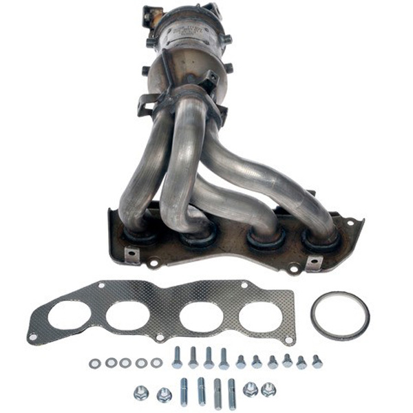 673-482 Catalytic Converter, 2.5L, 4Cyl, CARB and Federal EPA Standards, 50-state Legal, OE Solutions Series, Direct Fit - Dorman Exhaust Manifold 673-482 - Manifold Converter - CARB Compliant - Manifold Converter - CARB Compliant - Catalytic Converter - Exhaust Manifold - This catalytic converter with integrated exhaust manifold - a.k.a. manifold converter - is precision-engineered to match the original equipment on specific vehicle years, makes and models for a reliable replacement. - Toyota Camry 2011-10
