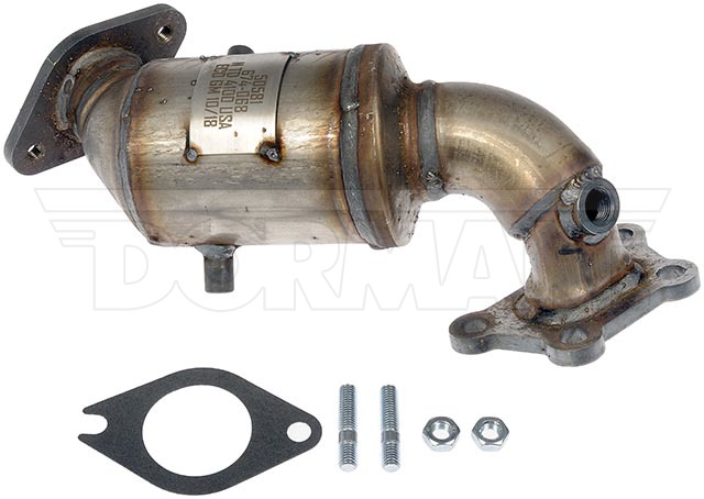 674-068 Rear Catalytic Converter, 3.6L, 6Cyl, Federal EPA Standard, 46-State Legal (Cannot ship to CA, CO, NY or ME), OE Solutions Series, Direct Fit - Catalytic Converter with Integrated Exhaust Manifold - Dorman Exhaust Manifold 674-068 - Manifold Converter - Not CARB Compliant - Catalytic Converter - Exhaust Manifold - This catalytic converter with integrated exhaust manifold - a.k.a. manifold converter - is precision-engineered to match the original equipment on specific vehicle years, makes and models for a reliable replacement. - Buick Enclave 2021-18, Chevrolet Traverse 2021-18