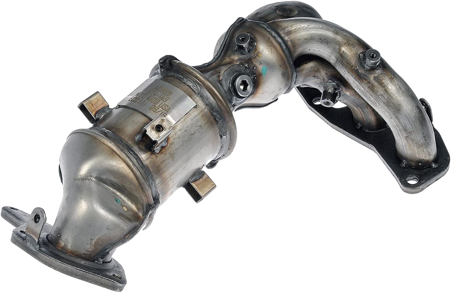 674-149 Catalytic Converter, 2.5L, 4Cyl, Federal EPA Standard, 46-State Legal (Cannot ship to CA, CO, NY or ME), OE Solutions Series, Direct Fit - Catalytic Converter - with Integrated Exhaust Manifold - Dorman 674-149 Manifold Converter - Not CARB Compliant Compatible with Select Nissan Models (Made in USA) - Dorman Exhaust Manifold 674-149 - Manifold Converter - Not CARB Compliant - Catalytic Converter - Exhaust Manifold - This catalytic converter with integrated exhaust manifold - a.k.a. manifold converter - is precision-engineered to match the original equipment on specific vehicle years, makes and models for a reliable replacement. - Nissan Altima 2018-13, Nissan Rogue 2019-14 - Manifold Converter - Not Carb Compliant - Not For Sale - NY - CA - ME