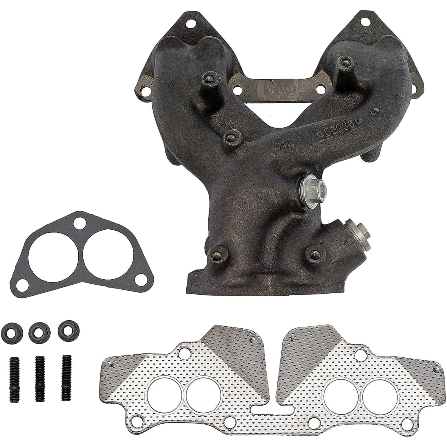 674-263 Exhaust Manifold, OE Solutions Series - Exhaust Manifold Kit - Includes Required Gaskets And Hardware - Exhaust Header - This exhaust manifold was precision-engineered and durably manufactured to match the fit and function of the original manifold on specified vehicles. It includes all necessary gaskets and downpipe hardware for a complete repair. - Dodge Colt 1992-87, Eagle Summit 1992-89, Mitsubishi Mirage 1992-87, Plymouth Colt 1992-87