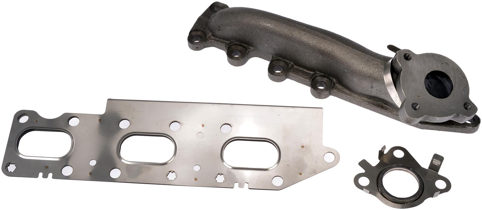 674-424 Passenger Side Exhaust Manifold, OE Solutions Series - Direct Fit Exhaust Manifold: Without Heat Shield - Dorman 674-424 Passenger Side Exhaust Manifold Kit - Includes Required Gaskets and Hardware Compatible with Select Ford/Lincoln Models - Dorman Exhaust Manifold 674-424 - Exhaust Manifold Kit - Includes Required Gaskets And Hardware - Exhaust Manifold Kit - Includes Required Gaskets And Hardware - Exhaust Header - This exhaust manifold was precision-engineered and durably manufactured to match the fit and function of the original manifold on specified vehicles. It includes all necessary gaskets and downpipe hardware for a complete repair. - Ford 2022-11, Lincoln 2017-15