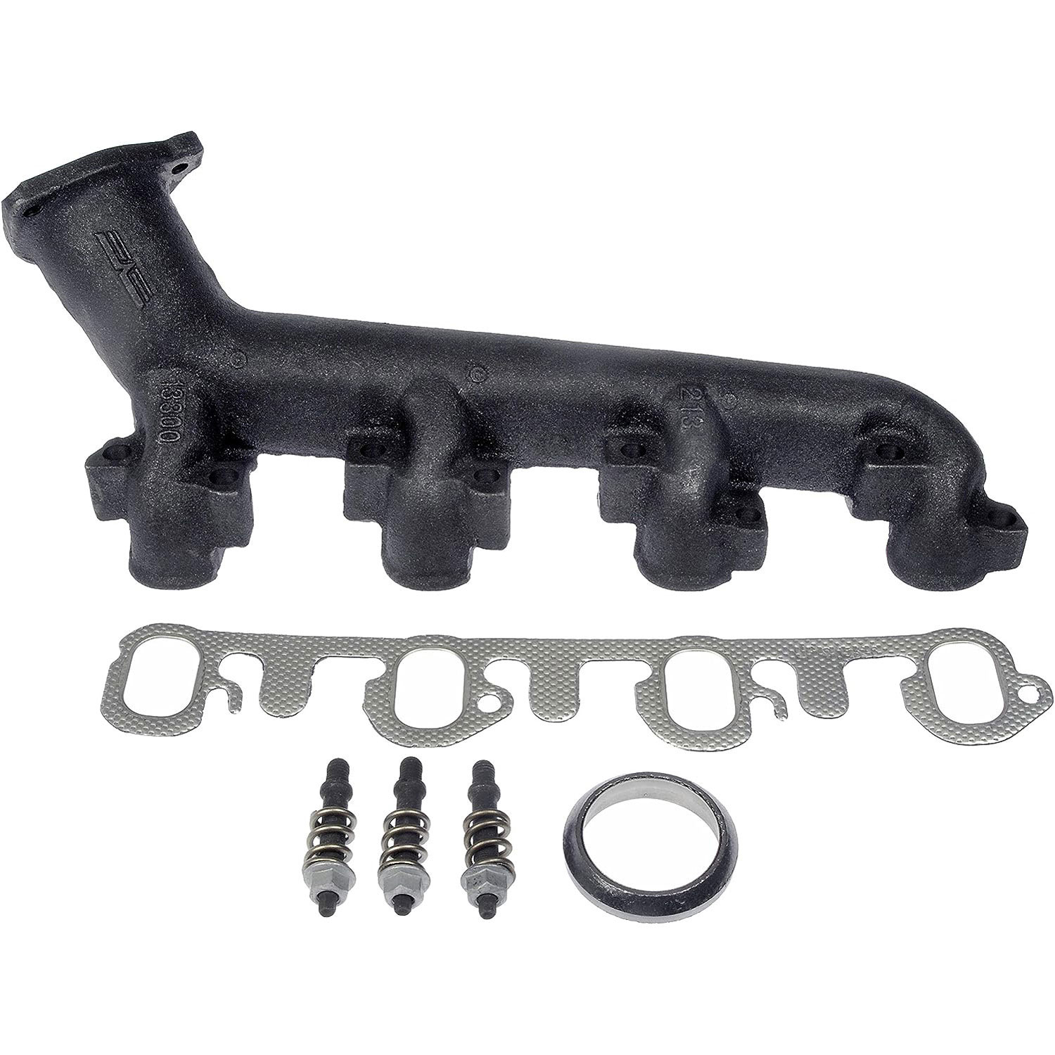 674-470 Driver Side Exhaust Manifold, OE Solutions Series - Direct Fit Exhaust Manifold: Without Heat Shield - Dorman 674-470 Driver Side Exhaust Manifold Kit - Includes Required Gaskets and Hardware Compatible with Select Models - Dorman Exhaust Manifold 674-470 - DORMAN Exhaust Manifold Kit for Chevrolet - Metallic Gray - Exhaust Manifold Kit - Includes Required Gaskets And Hardware - Exhaust Manifold Kit - Includes Required Gaskets And Hardware - Exhaust Header - This exhaust manifold was precision-engineered and durably manufactured to match the fit and function of the original manifold on specified vehicles. It includes all necessary gaskets and downpipe hardware for a complete repair. - Chevrolet 2002-88, GMC 2002-88, Workhorse 2005-99, Workhorse Custom Chassis 2005-99