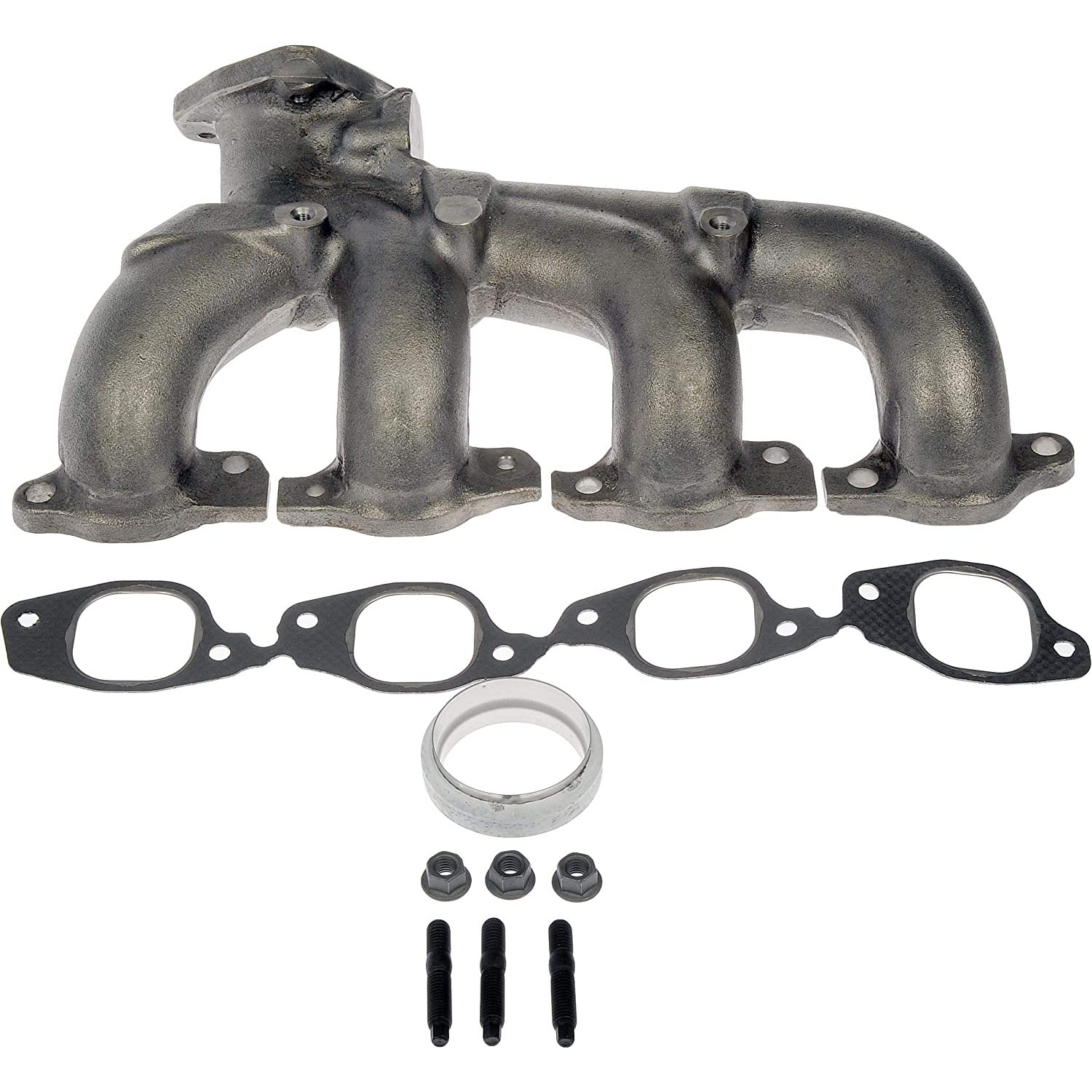 674-5010 Driver Side Exhaust Manifold, OE Solutions Series - Dorman 674-5010 Driver Side Exhaust Manifold Kit - Includes Required Gaskets and Hardware Compatible with Select Chevrolet/GMC Models - Dorman Exhaust Manifold 674-5010 - DORMAN Exhaust Manifold Kit for Chevrolet - Metallic Gray - Exhaust Manifold Kit - Includes Required Gaskets And Hardware - Exhaust Manifold Kit - Includes Required Gaskets And Hardware - Exhaust Header - This exhaust manifold was precision-engineered and durably manufactured to match the fit and function of the original manifold on specified vehicles. It includes all necessary gaskets and downpipe hardware for a complete repair. - Chevrolet 2009-03, GMC 2009-03