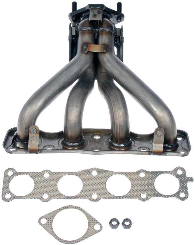 674-521 Exhaust Manifold, OE Solutions Series - Dorman Exhaust Manifold 674-521 - Exhaust Manifold Kit - Includes Required Gaskets And Hardware - Exhaust Manifold Kit - Includes Required Gaskets And Hardware - Exhaust Header - This exhaust manifold was precision-engineered and durably manufactured to match the fit and function of the original manifold on specified vehicles. It includes all necessary gaskets and downpipe hardware for a complete repair. - Hyundai Tucson 2013-10, Kia Sportage 2012-11