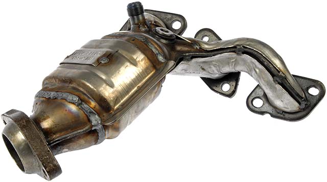 674-595 Rear Catalytic Converter, 2.5L, 6Cyl, Federal EPA Standard, 46-State Legal (Cannot ship to CA, CO, NY or ME), OE Solutions Series, Direct Fit - Dorman Exhaust Manifold 674-595 - Manifold Converter - Not CARB Compliant - Manifold Converter - Not CARB Compliant - Exhaust Manifold - Catalytic Converter - This catalytic converter with integrated exhaust manifold - a.k.a. manifold converter - is precision-engineered to match the original equipment on specific vehicle years, makes and models for a reliable replacement. - Ford Contour 2000-95, Ford Mystique 2000-95, Mercury Cougar 2002-99, Mercury Mystique 2000-95 - Manifold Converter - Not Carb Compliant - Not For Sale - NY - CA - ME