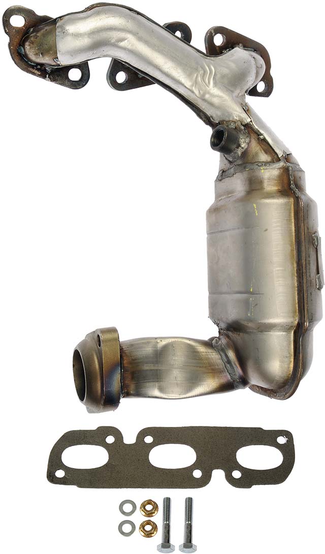 674-883 Front Catalytic Converter, 2.5L, 6Cyl, Federal EPA Standard, 46-State Legal (Cannot ship to CA, CO, NY or ME), OE Solutions Series, Direct Fit - Dorman 674-883 Front Manifold Converter - Not CARB Compliant Compatible with Select Ford / Mazda / Mercury Models (Made in USA) - Dorman Exhaust Manifold 674-883 - Manifold Converter - Not CARB Compliant - Catalytic Converter - Exhaust Manifold - This catalytic converter with integrated exhaust manifold - a.k.a. manifold converter - is precision-engineered to match the original equipment on specific vehicle years, makes and models for a reliable replacement. - Ford 2000-95, Mazda 2001-00, Mercury 2002-95 - Manifold Converter - Not Carb Compliant - Not For Sale - NY - CA - ME