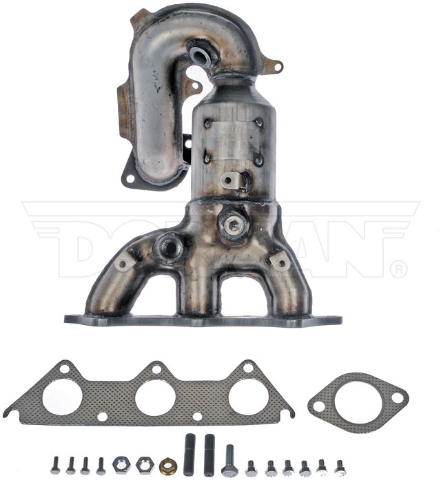 674-888 Rear Catalytic Converter, 3.8L, 6Cyl, Federal EPA Standard, 46-State Legal (Cannot ship to CA, CO, NY or ME), OE Solutions Series, Direct Fit - Catalytic Converter - with Integrated Exhaust Manifold - Dorman Exhaust Manifold 674-888 - Manifold Converter - Not CARB Compliant - Catalytic Converter - Exhaust Manifold - This catalytic converter with integrated exhaust manifold - a.k.a. manifold converter - is precision-engineered to match the original equipment on specific vehicle years, makes and models for a reliable replacement. - Mitsubishi Eclipse 2012-06, Mitsubishi Galant 2009-04 - Manifold Converter - Not Carb Compliant - Not For Sale - NY - CA - ME