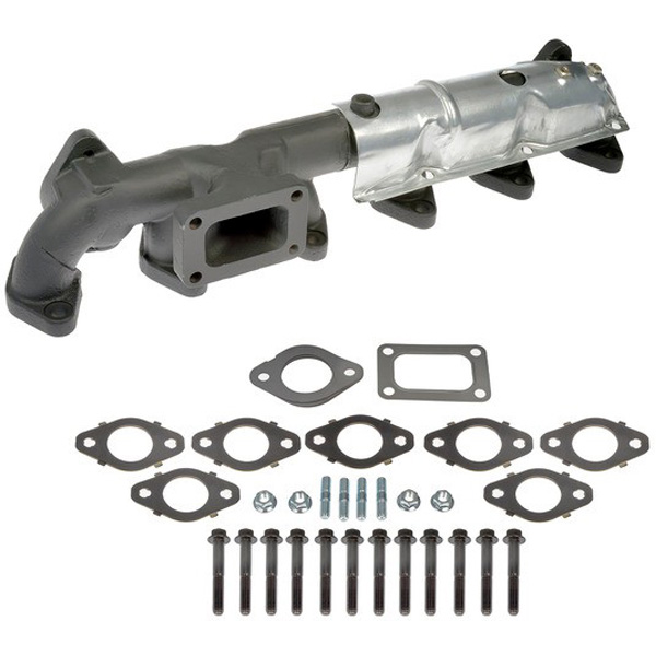 674-895XD Exhaust Manifold, OE Solutions Series - Ceramic Manifold - Ceramic Coated Exhaust Manifold Kit - Exhaust Header - Want to make sure your new exhaust manifold performs better and lasts longer than the original? No need to buy a replacement and get it specially coated. This manifold comes with a specialized ceramic coating that more evenly distributes heat, both helping to prevent thermal cracking as well as enabling smoother exhaust gas flow. - Dodge 2013, Dodge 2010-07, Ram 2019-11 - Direct Fit Exhaust Manifold: With Heat Shield - Dorman 674-895XD Ceramic Coated Exhaust Manifold Kit Compatible with Select Dodge/Ram Models - Dorman Exhaust Manifold 674-895XD