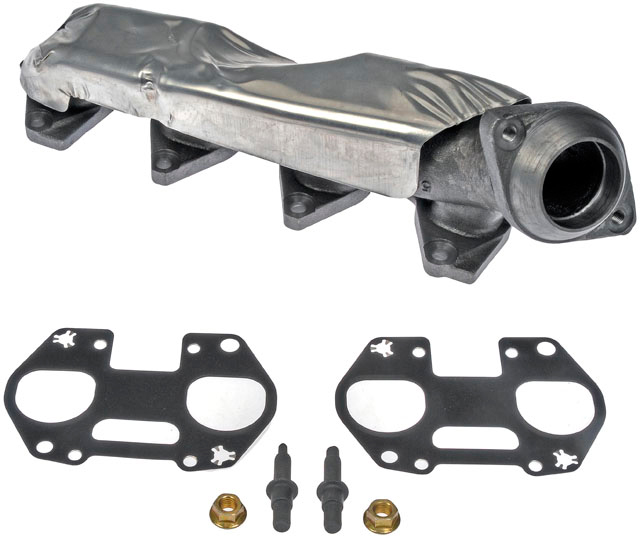 674-961 Driver Side Exhaust Manifold, OE Solutions Series - Direct Fit Exhaust Manifold: With Heat Shield - Dorman 674-961 Driver Side Exhaust Manifold Kit - Includes Required Gaskets and Hardware Compatible with Select Ford / Mercury Models - Dorman Exhaust Manifold 674-961 - Exhaust Manifold Kit - Includes Required Gaskets And Hardware - Exhaust Manifold Kit - Includes Required Gaskets And Hardware - Exhaust Header - This exhaust manifold was precision-engineered and durably manufactured to match the fit and function of the original manifold on specified vehicles. It includes all necessary gaskets and downpipe hardware for a complete repair. - Ford 2011-06, Mercury 2010-06