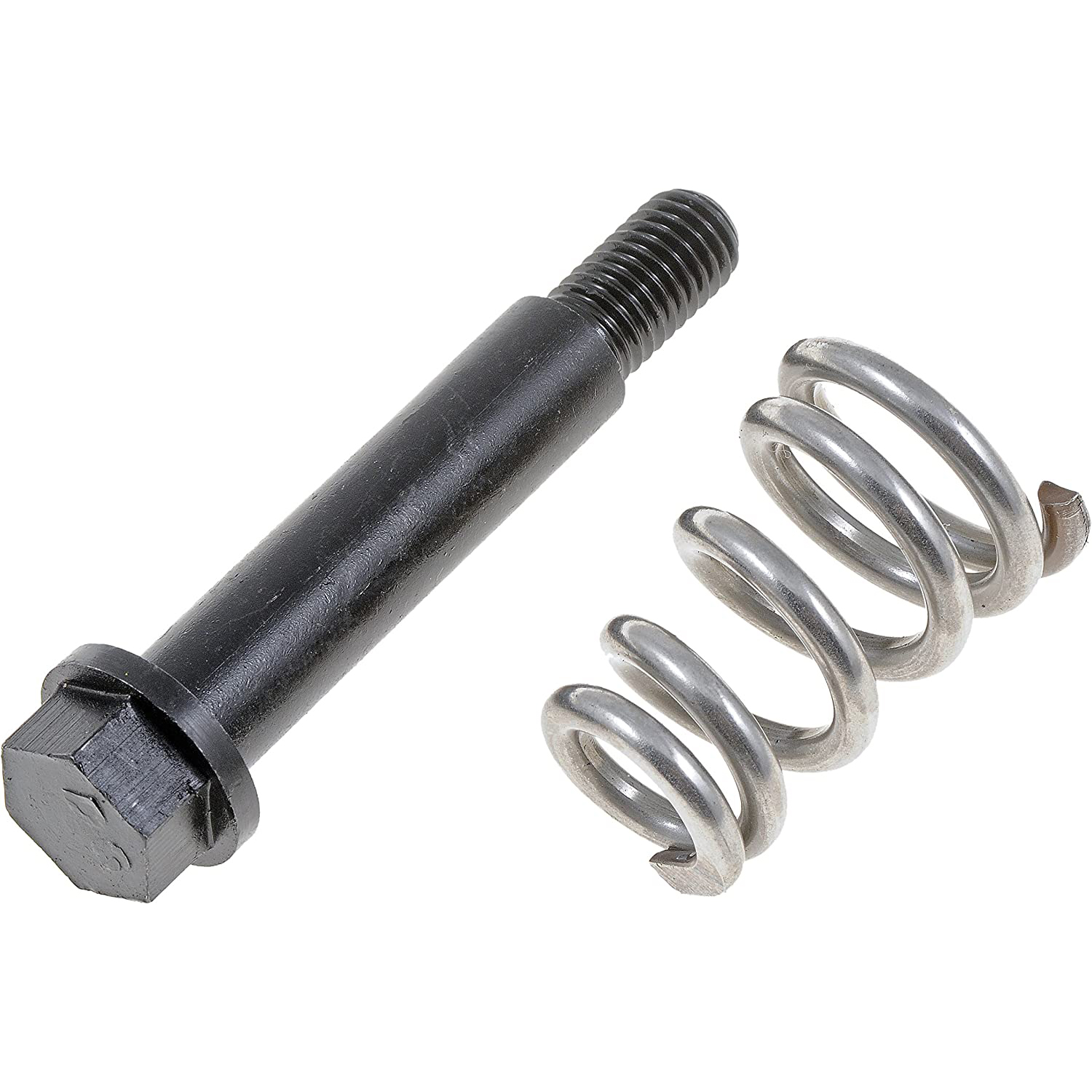 675-203 Exhaust Flange Bolt and Spring - Direct Fit - Dorman 675-203 Exhaust Flange Hardware - Bolt And Spring - M10-1.5 x 72mm Compatible with Select Models - Dorman - Autograde Exhaust Manifold Bolt and Spring 675-203 - Exhaust Flange Hardware - Bolt And Spring - M10-1.5 x 72mm - EXHAUST FLNG KIT - Exhaust Flange Hardware - Bolt And Spring - M10-1.5 x 72mm - Exhaust Flange Nut - Exhaust Flange Bolt - Exhaust Flange Spring - This exhaust manifold bolt and spring kit provides a time-saving solution. Designed for direct replacement of rusted or damaged exhaust bolts and springs, it prevents exhaust leaks while allowing movement between the exhaust pipe and muffler. - General Motors 1996-82