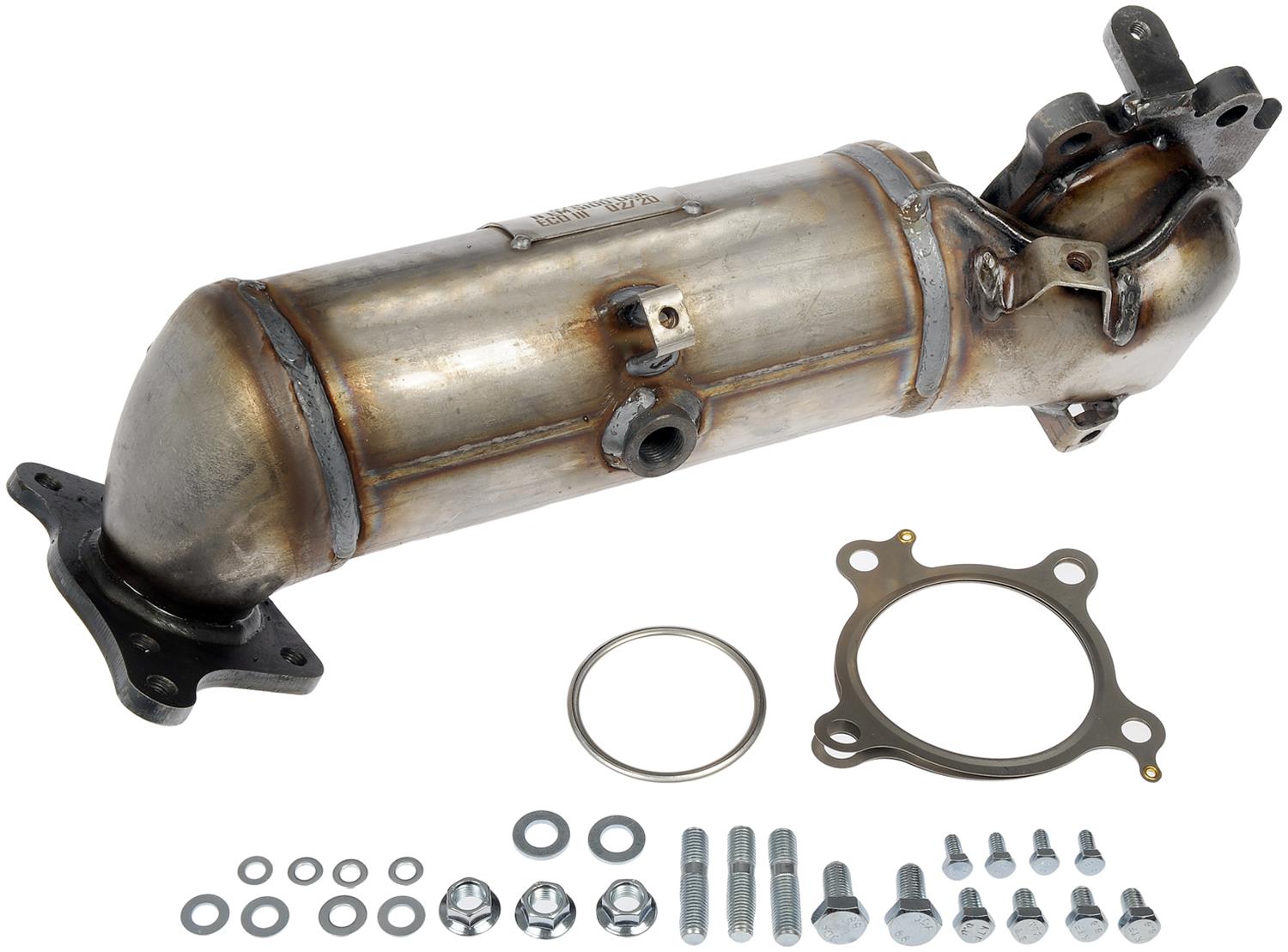 679-526 Catalytic Converter, 1.5L, 4Cyl, Federal EPA Standard, 46-State Legal (Cannot ship to CA, CO, NY or ME), OE Solutions Series, Direct Fit - Dorman Direct Fit Federal Catalytic Converter 679-526 - Preconverter - Pre-Converter - Not CARB Compliant - Exhaust Manifold - This catalytic converter is precision-engineered to match the original equipment fit and function on specific vehicle years, makes and models for a reliable replacement. - Honda Accord 2022-18