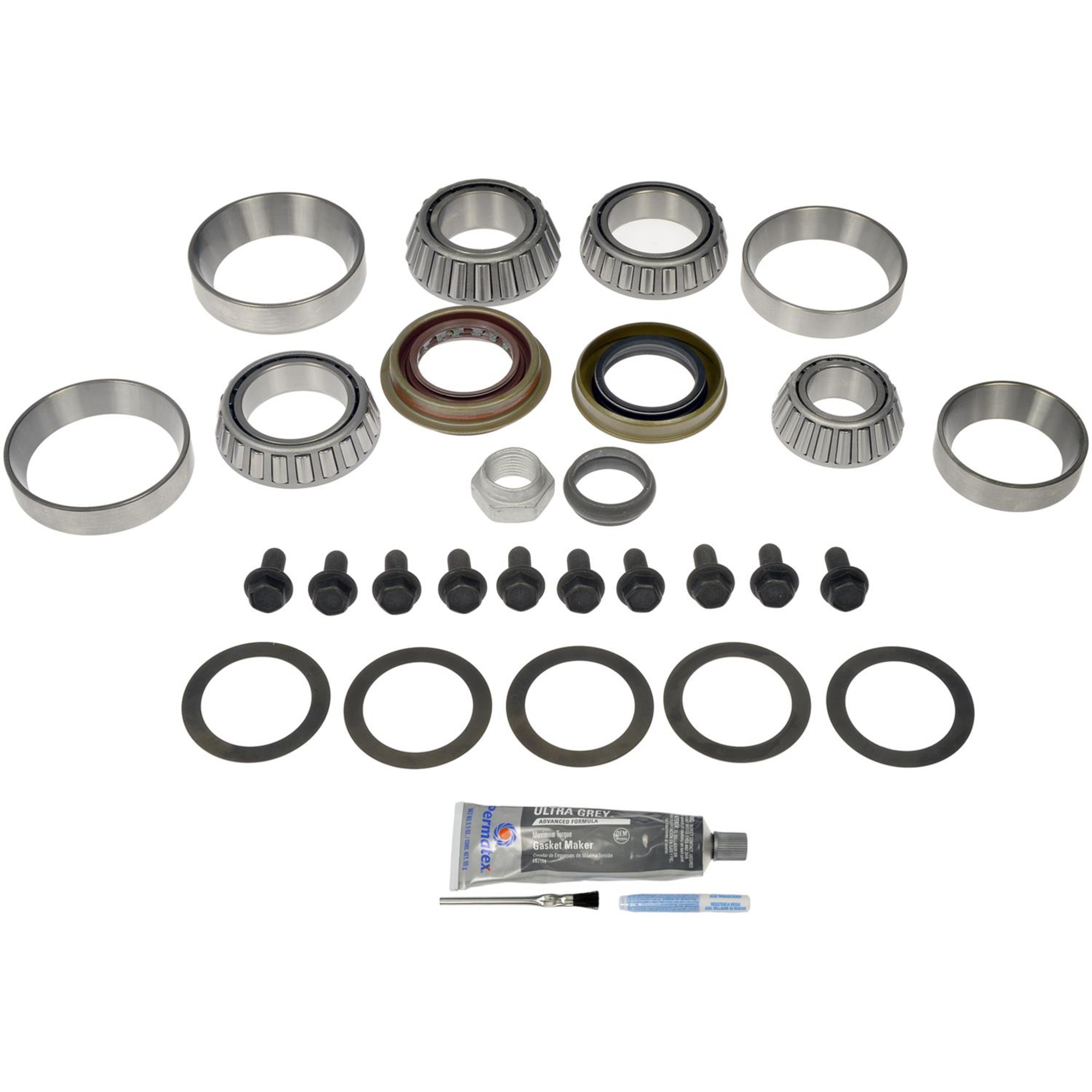 697-027 Differential Bearing - Direct Fit, Kit - Dorman 697-027 Rear Differential Bearing Kit Compatible with Select Models - Dorman Differential Bearing Kit 697-027 - Ring And Pinion Master Installation Kit - R-P Mstr Brng Kit - Ring And Pinion Master Installation Kit - Differential Bearing Repair - This differential bearing kit includes all necessary installation components for a differential ring and pinion on certain vehicle years, makes and models. - Chrysler 2009-07, Dodge 2011-00, Jeep 2012-05, Mitsubishi 2009-06, Ram 2011