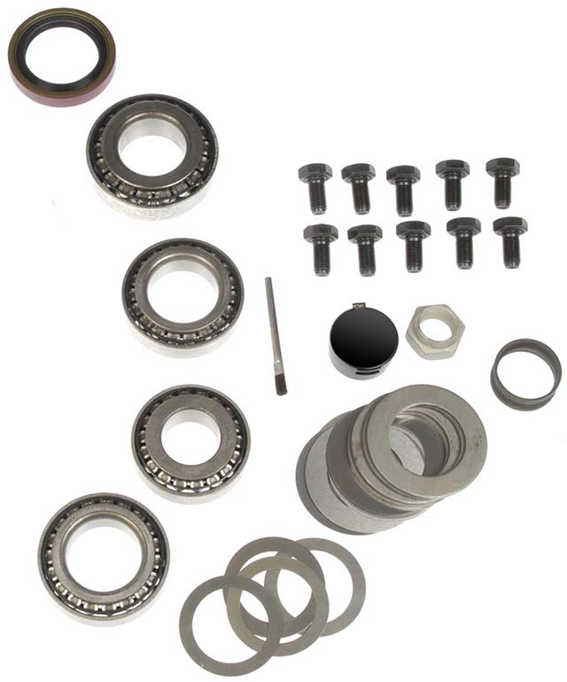 697-100 Ring And Pinion Bearing Kit - Direct Fit - Dorman 697-100 Differential Bearing Kit Compatible with Select Models - Dorman Differential Bearing Kit 697-100 - Ring and Pinion Bearing Installation Kit - Ring And Pinion Bearing Installation Kit - R-P Mstr Brng Kit - Ring And Pinion Bearing Installation Kit - Differential Bearing Repair - This differential bearing kit includes all necessary installation components for a differential ring and pinion on certain vehicle years, makes and models. - General Motors 2000-70