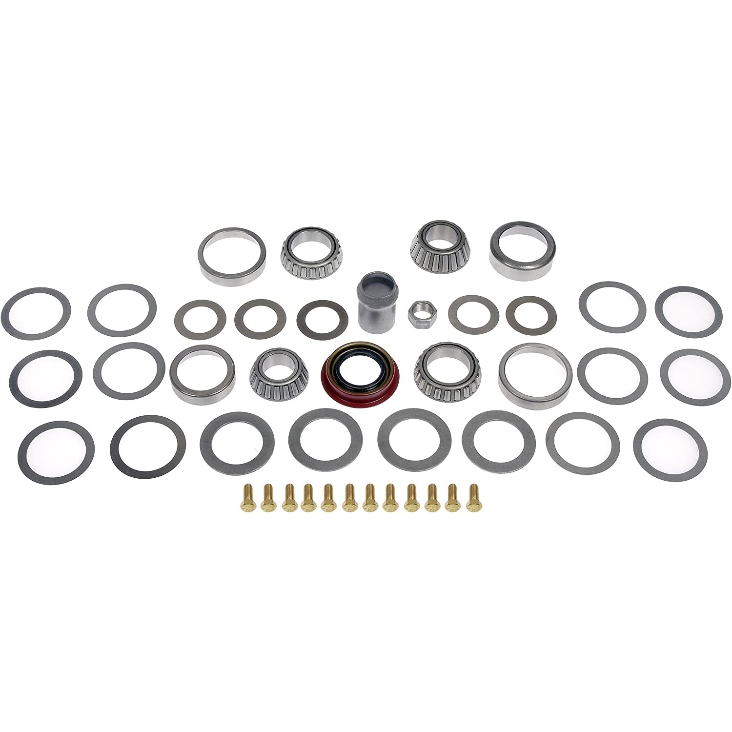 697-105 Ring And Pinion Bearing Kit - Direct Fit - Dorman Differential Bearing Kit 697-105 - Ring And Pinion Bearing Installation Kit - R-P Mstr Brng Kit - Ring And Pinion Bearing Installation Kit - Differential Bearing Repair - This differential bearing kit includes all necessary installation components for a differential ring and pinion on certain vehicle years, makes and models. - Chevrolet 1982-64, GMC 1982-64