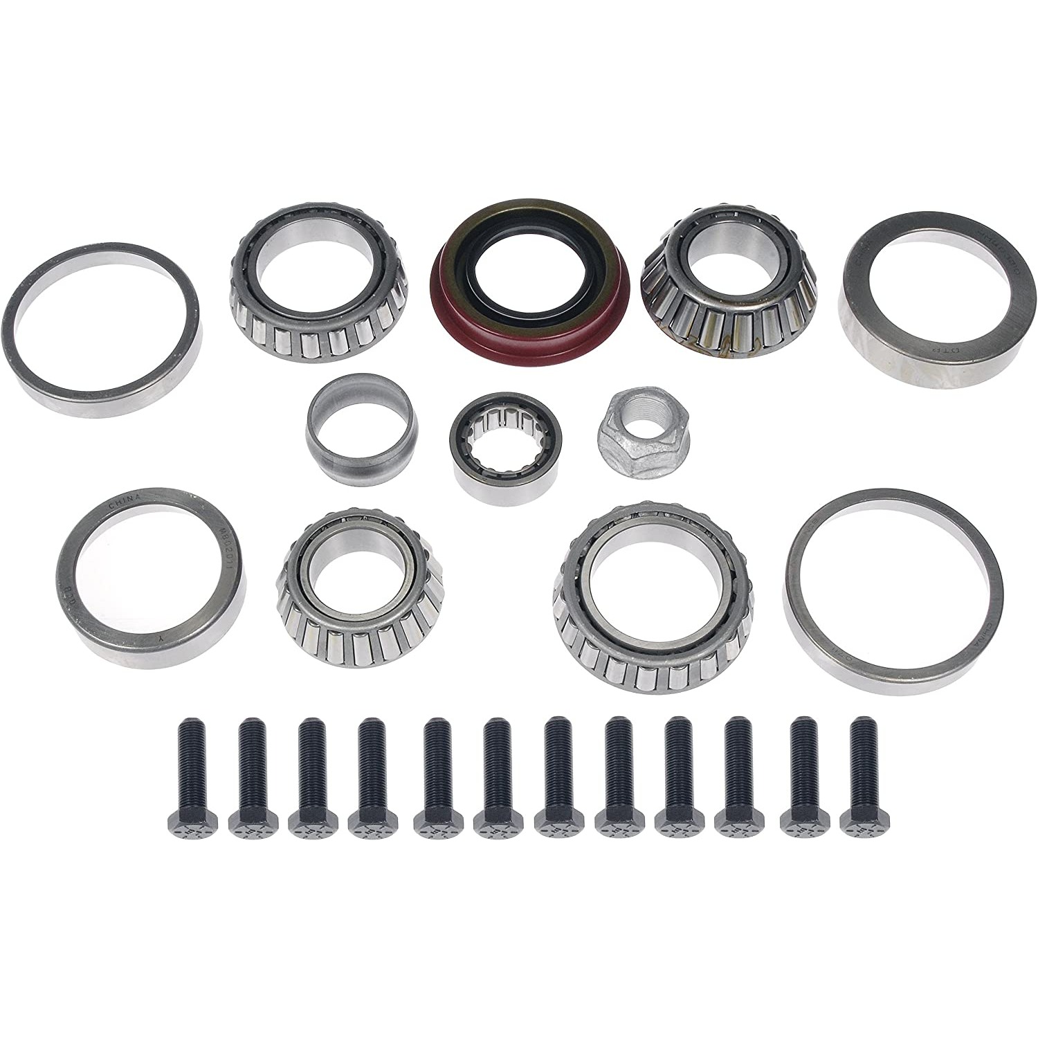 697-110 Ring And Pinion Bearing Kit - Direct Fit - Dorman Differential Bearing Kit 697-110 - DORMAN Ring And Pinion Master Bearing And Installation Kit for Chevrolet - Ring And Pinion Bearing Installation Kit - R-P Mstr Brng Kit - Ring And Pinion Bearing Installation Kit - Differential Bearing Repair - This differential bearing kit includes all necessary installation components for a differential ring and pinion on certain vehicle years, makes and models. - Chevrolet 1997-88, GMC 1997-88
