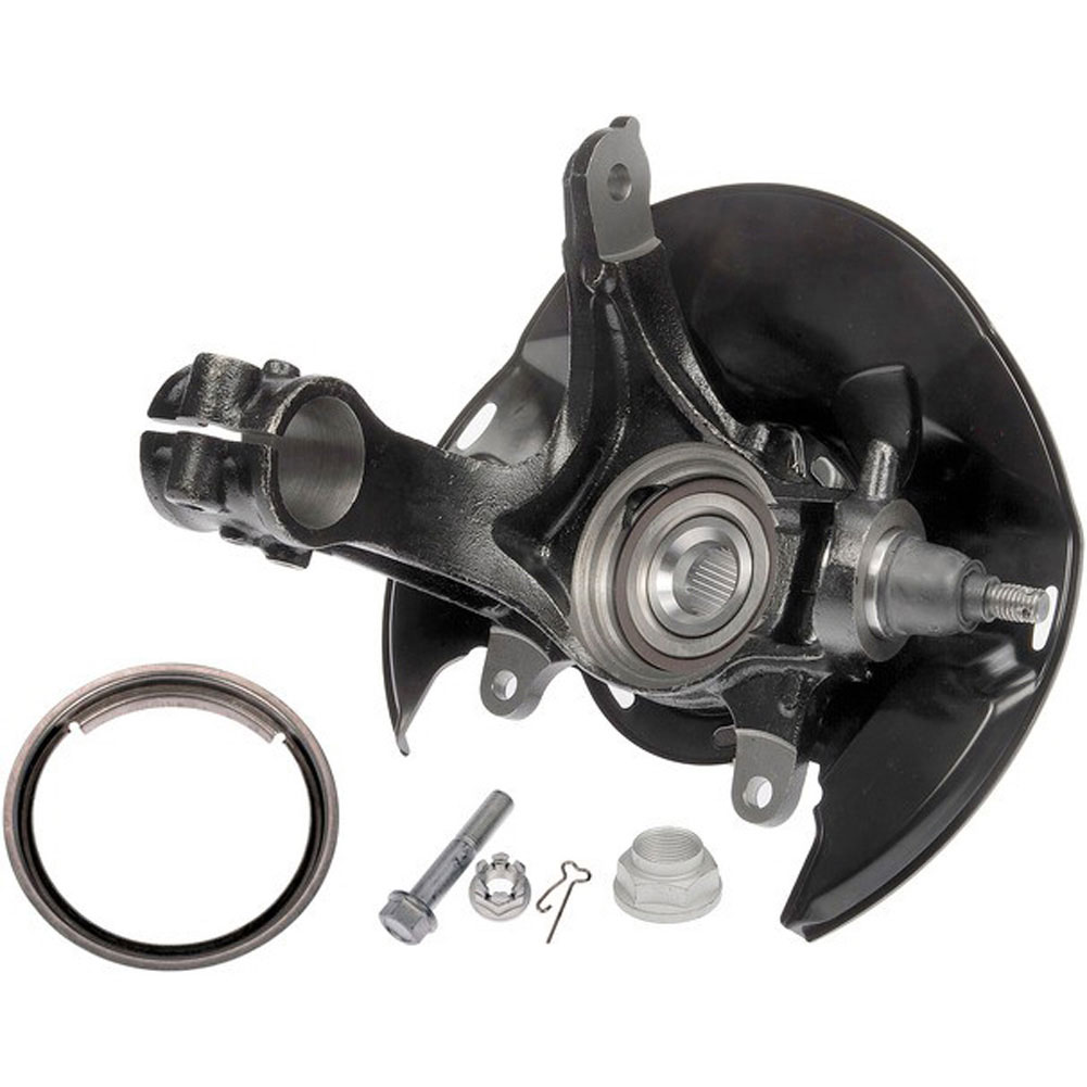 698-488 Front, Passenger Side Knuckle, 3.5L, 6Cyl - Front Right Loaded Knuckle - Front Right Loaded Knuckle - Loaded Knuckle Kit - Loaded Steering Spindle Kit - Steering Spindle Kit - Steering Knuckle Kit - Loaded Steering Knuckle Kit - Loaded Spindle Kit - Fixing a worn wheel bearing would traditionally require a difficult procedure using a hydraulic press, or purchasing multiple components. This Dorman OE FIX loaded knuckle includes all critical components already assembled for a fast, simple, safe install. For repair shops, that makes it less likely that you will have a vehicle stuck in the service bay. For vehicle owners, that makes this formerly complex job requiring special equipment much easier. - Honda Accord 2017-16