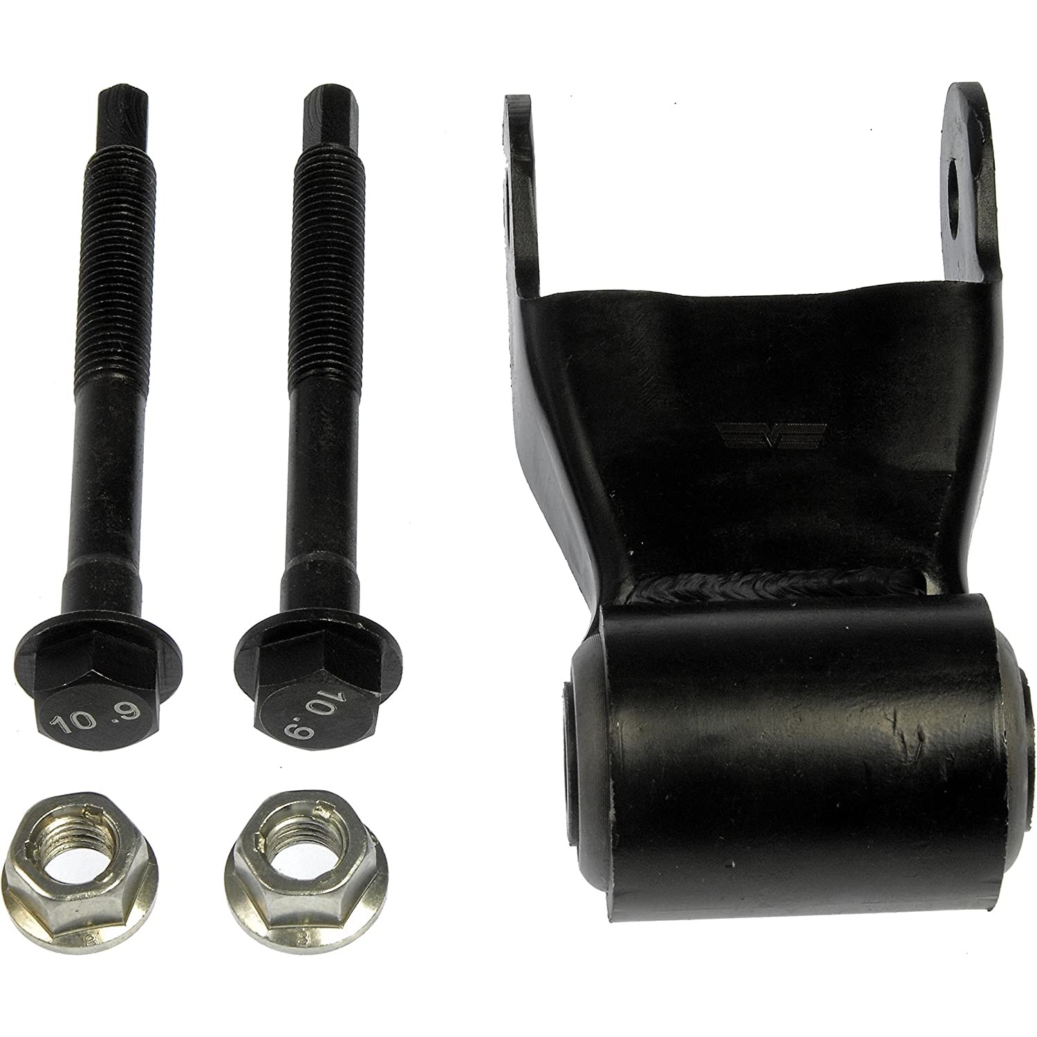 722-021 Leaf Spring Shackles and Hangers - Direct Fit, Sold Individually - Dorman 722-021 Rear Rearward Leaf Spring Shackle Compatible with Select Dodge Models - Duralast Leaf Spring Shackle 722-021 - Rear Position Leaf Spring Shackle Kit - SHACKLE KIT - Rear Position Leaf Spring Shackle Kit - Leaf Spring Shackle and Bracket - Get ahead of fatigued or rusted leaf spring shackles before they become dangerous. Made of sturdy steel with a power coated finish to resist corrosion, this leaf spring shackle is a direct replacement for your vehicle's stock shackle. - Dodge Ram 1500 2001-94, Dodge Ram 2500 1998-94