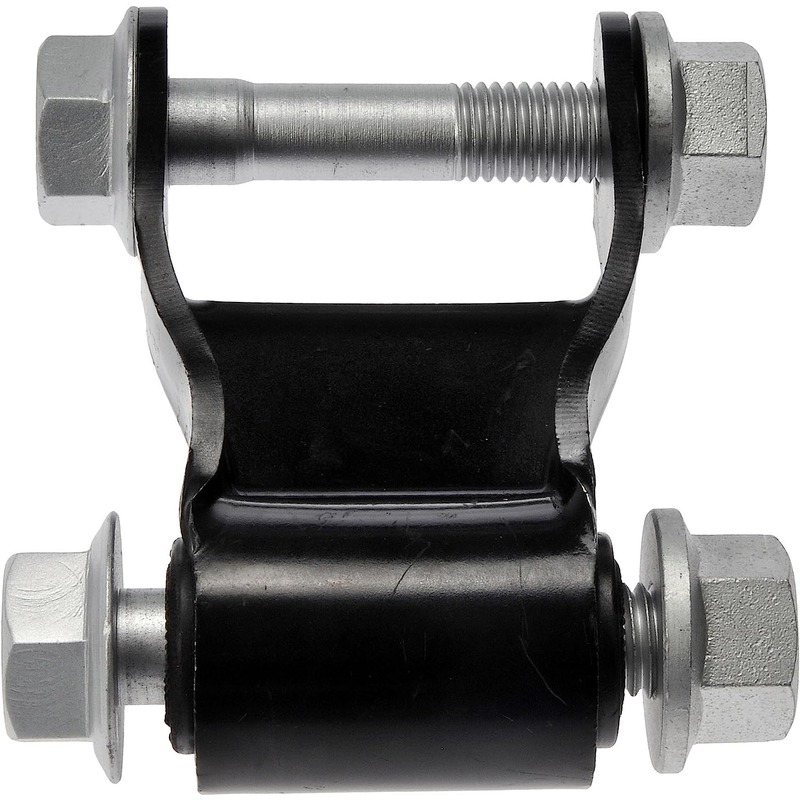 722-228 Leaf Spring Shackles and Hangers - Black, Steel, Direct Fit, Sold Individually - Dorman 722-228 Leaf Spring Shackle Compatible with Select Dodge / Plymouth Models - Duralast Leaf Spring Shackle 722-228 - Rear Position Leaf Spring Shackle Kit - SHACKLE KIT - Rear Position Leaf Spring Shackle Kit - Leaf Spring Shackle and Bracket - Get ahead of fatigued or rusted leaf spring shackles before they become dangerous. Made of sturdy steel with a power coated finish to resist corrosion, this leaf spring shackle is a direct replacement for your vehicle's stock shackle. - Dodge 1997-82, Plymouth 1983-82