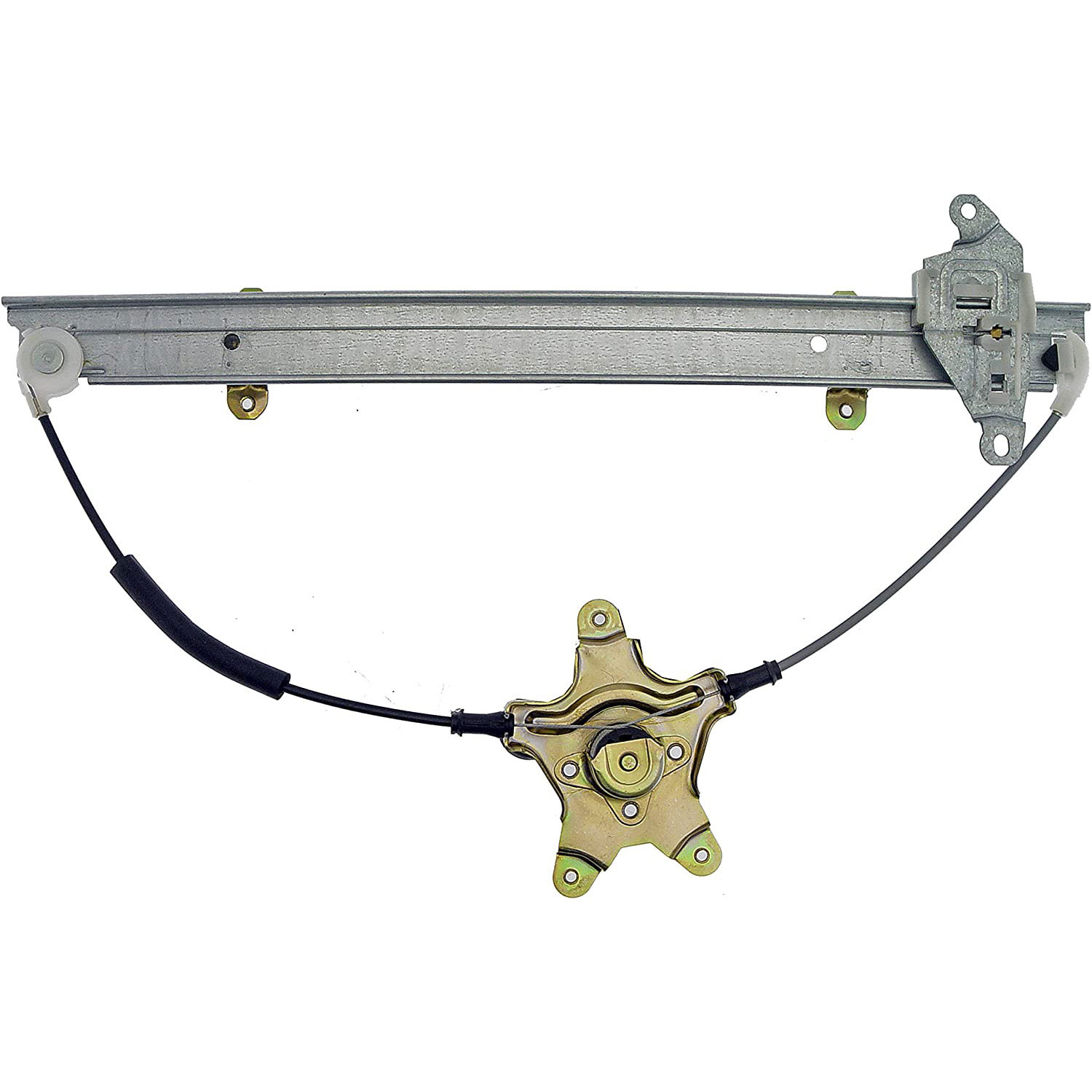 740-612 Front, Driver Side OE Solutions Series Manual Window Regulator, Hand-Crank Type - Window Reg Manual - Manual Window Regulator (Regulator Only) - Power Window Mechanism - This replacement window regulator is precision-engineered and extensively tested to match the exact fit, function and performance of the stock window regulator on specific vehicle years, makes and models. - Nissan Sentra 1994-91, Nissan Tsuru 2017-91 - Window Regulator: Manual, 1 Pack