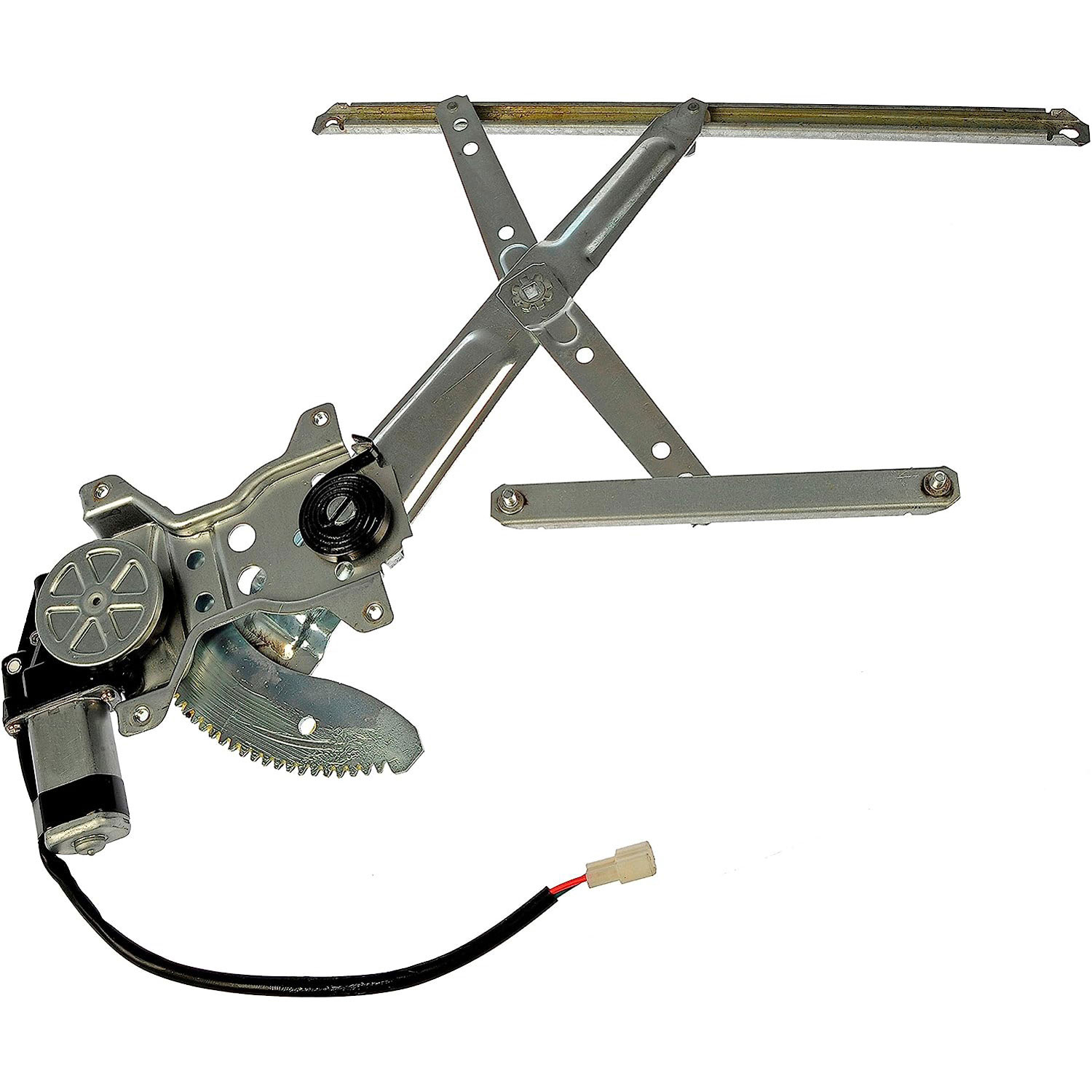 741-786 Front, Driver Side OE Solutions Series Power Window Regulator, With Motor - Window Reg Assy - Power Window Regulator And Motor Assembly - Power Window Motor - Window Lift Motor - This replacement power window motor and regulator assembly is precision-engineered and extensively tested to match the exact fit, function and performance of the stock window regulator on specific vehicle years, makes and models. - Toyota Corolla 1992-88