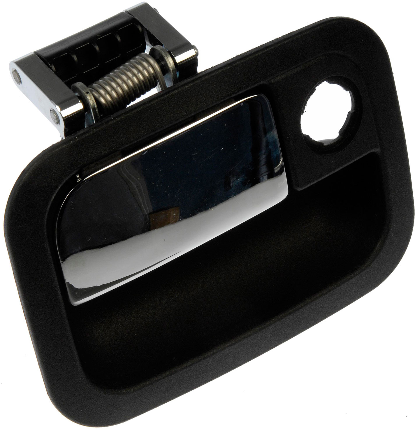760-5403 Front, Driver Side Chrome Lever with Black Bezel Exterior Door Handle, Without Key Hole, HD Solutions Series - DOOR HANDLE - Door Handle, Exterior - Outside Door Handle - Want a new exterior door handle that matches the original, for far less than going back to the dealership? This replacement door handle was engineered to match the fit and appearance of the stock handle on specific vehicle years, makes and models. - Kenworth 2020-05, Peterbilt 2018-05 - Dorman 760-5403 Front Driver Side Exterior Door Handle Compatible with Select Kenworth / Peterbilt Models, Chrome Lever and Black Housing - DORMAN Front Exterior Door Handle for Kenworth - Chrome/Black - Dorman - HD Solutions Exterior Door Handle 760-5403