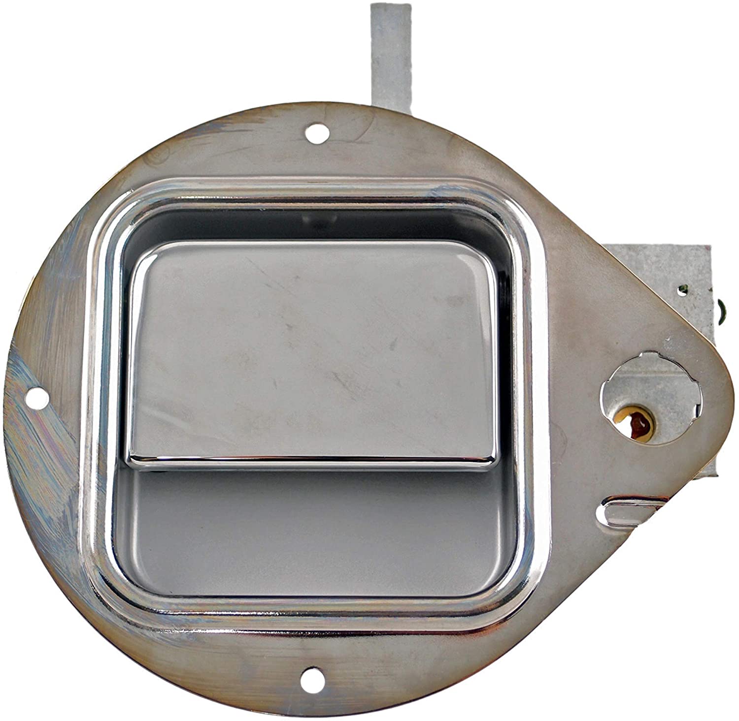 760-5425 Front, Passenger Side Chrome Exterior Door Handle, With Key Hole, HD Solutions Series - Dorman 760-5425 Cab Door (Passenger Side) Exterior Door Handle Compatible with Select Peterbilt Models, Chrome - Dorman Exterior Door Handle 760-5425 - DORMAN Exterior Door Handle Right for Peterbilt - Chrome - Exterior Door Handle Right