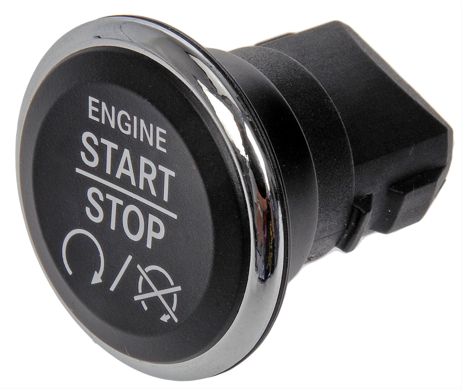 76830 Help Series Starter Switch - Dorman 76830 Start Stop Button Compatible with Select Models , Black , 4 Inch, 1 Count (Pack of 1) - Dorman Ignition Switch 76830 - Start Stop Button