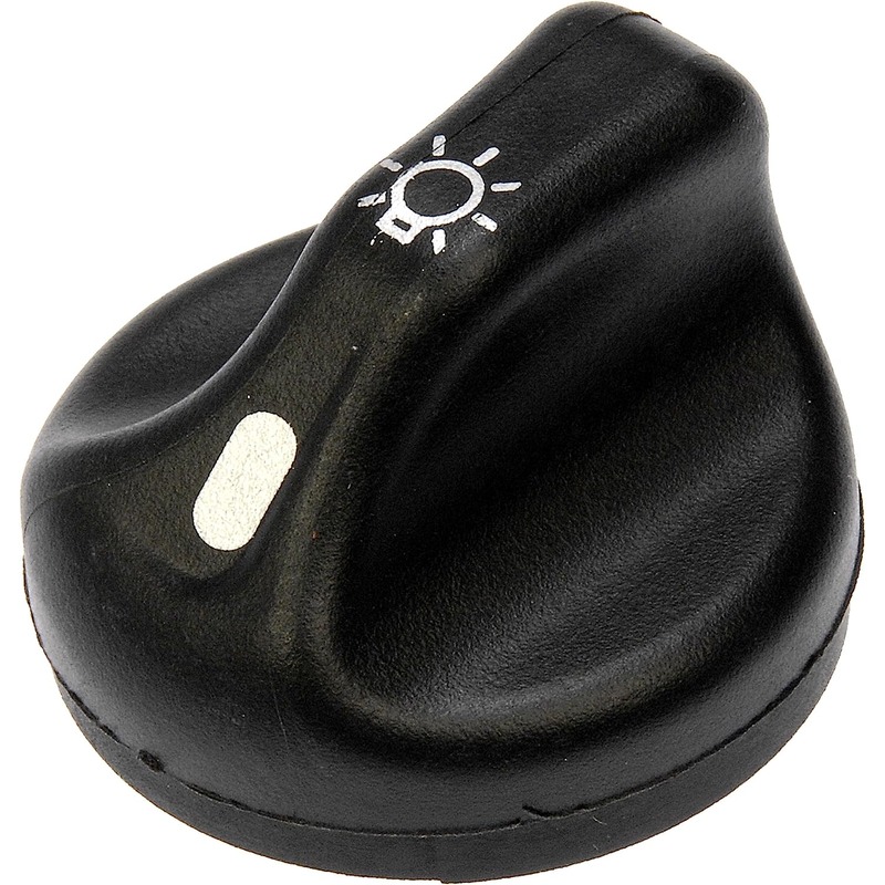 76872 Help Series Headlight Switch Knob - Direct Fit - DORMAN Headlight Switch Knob for Ford - Black - Dorman Headlight/Temperature Switch Knob 76872 - Head Lamp Knob