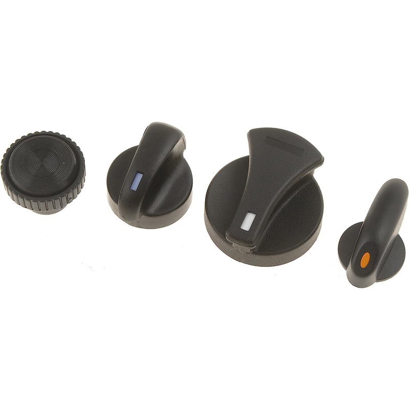 76904 Help Series Heater Knob - Direct Fit - Control Knob Assortment - Dorman 76904 Control Knob Assortment Compatible with Select Ford / Mercury Models, 4 Piece - Dorman - HELP HVAC Heater Control Knob