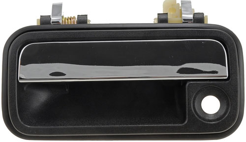 77382 Front, Driver Side Black Exterior Door Handle, With Key Hole, Help Series - Dorman 77382 Front Driver Side Exterior Door Handle Compatible with Select Mazda Models, Black and Chrome - Dorman - HELP Exterior Door Handle 77382 - EXTERIOR DOOR HANDLE - Exterior Door Handle - Outside Door Handle - Want a new exterior door handle that matches the original, for far less than going back to the dealership? This replacement door handle was engineered to match the fit and appearance of the stock handle on specific vehicle years, makes and models. - Mazda 626 1992-88