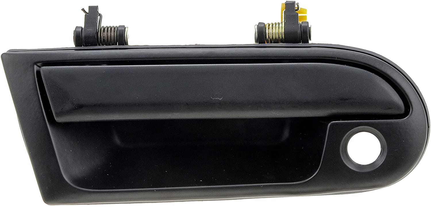 77492 Front, Passenger Side Textured Black Exterior Door Handle, With Key Hole, Help Series - Dorman - HELP Exterior Door Handle 77492 - EXTERIOR DOOR HANDLE - Exterior Door Handle - Outside Door Handle - Want a new exterior door handle that matches the original, for far less than going back to the dealership? This replacement door handle was engineered to match the fit and appearance of the stock handle on specific vehicle years, makes and models. - Eagle Talon 1994-90, Mitsubishi Eclipse 1994-90, Plymouth Laser 1994-90