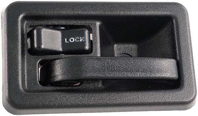 79540 Front, Driver Side Textured Black Interior Door Handle, With Door Lock Button, Help Series - Dorman 79540 Front Driver Side Interior Door Handle Compatible with Select Jeep Models, Black; Textured - Dorman - HELP Interior Door Handle 79540 - INT DOOR HANDLE LH - Interior Door Handle - Inside Door Handle - Interior Handle - Door Handle - Want a new interior door handle that matches the original, for far less than going back to the dealership? This replacement door handle was engineered to match the fit and appearance of the stock handle on specific vehicle years, makes and models. - Jeep TJ 2002-97, Jeep Wrangler 2002-97, Jeep Wrangler 1995-87, Renault R5 1984-79