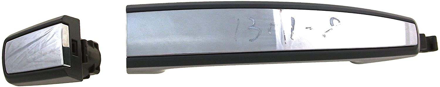 79800 Chrome Lever with Black Bezel Exterior Door Handle, Without Key Hole, Help Series - Dorman Exterior Door Handle 79800 - Exterior Door Handle Front, Right Rear Left/Right