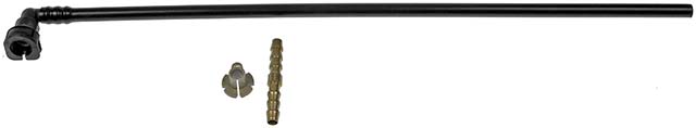 3/8 In. Quick Connector, 90 degree w/ 18 In. of 3/8 In. Nylon Tube and a Union - 800-059 Fuel Line, Plastic, OE Solutions Series - Dorman 800-059 3/8 In. Quick Connector, 90 degree w/ 18 In. of 3/8 In. Nylon Tube and a Union Compatible with Select Models - Dorman 800-059 3/8 In. Quick Connector, 90 degree w/ 18 In. of 3/8 In. Nylon Tube and a Union for Specific Models - Dorman Electrical Wire Connector 800-059 - NYLON FUEL REP. LINE - 3/8 In. Quick Connector, 90 degree w/ 18 In. of 3/8 In. Nylon Tube and a Union - Check Valve - Fuel Line Connector - Fuel Line Repair - Quick Disconnect - Fuel Line Union - Quick Connector - Replace only the damaged connectors instead of the entire fuel line with these direct-replacement fuel line connectors. Designed for easy installation and a precise fit, they are engineered to withstand extreme underhood conditions. - Chrysler 2000-88, General Motors 2007-89