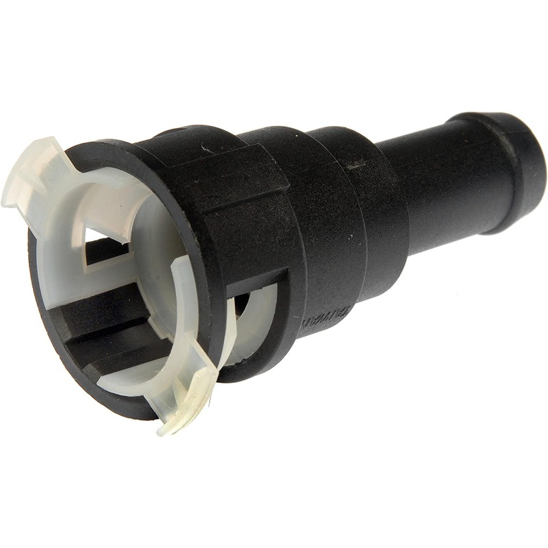 800-404 OE Solutions Series Heater Hose Fitting - Direct Fit, Sold individually - COOLING SYS CONN. - Heater Hose Connector - Quick Disconnect - Heater Hose Clip - Heater Hose Quick Connector - Coolant Fitting - Coolant Connector - Made of quality materials, this HVAC heater hose connector matches the fit and function of an original equipment connector to restore leak-free performance. - Ford 2011-86, Lincoln 2007-01, Lincoln 1998 - Dorman 800-404 Heater Hose Connector Compatible with Select Ford / Lincoln Models,Black and white, 1 Count (Pack of 1) - DORMAN HVAC Heater Hose Connector for Ford - Dorman - OE Solutions HVAC Heater Hose Connector 800-404 - Heater Hose Connector