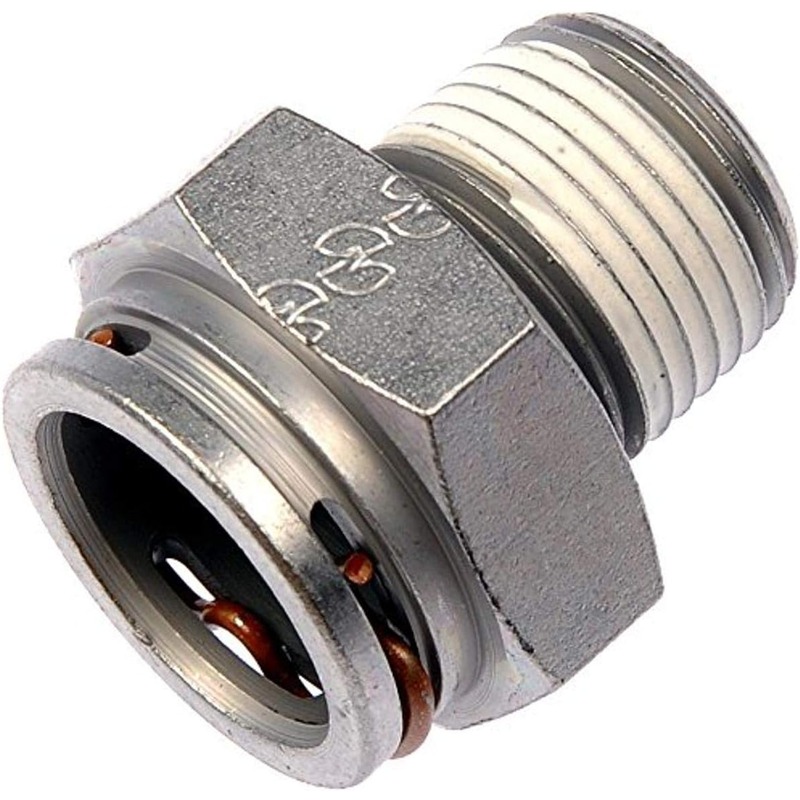 800-603 Oil Cooler Connector - Direct Fit - DORMAN 3/8"-18 Transmission Line Connector for Chevrolet - Silver - Dorman 800-603 Transmission Line Connector With A 3/8-18 In. Thread Compatible with Select Models - Dorman Automatic Transmission Oil Cooler Line Fitting 800-603 - Oil Cooler Line Connector with A 3/8-18 in. Thread - TRANS. CONNECTOR - Transmission Line Connector With A 3/8-18 In. Thread - Radiator Fitting - Transmission Cooler Line Connector - Transmission Line Fitting - Cooler Fitting - Quick Disconnect - Made of quality materials, this automatic transmission oil cooler line connector matches the fit and function of a damaged original equipment connector to restore leak-free performance between the transmission and the oil cooler. - Chevrolet 2002-90, GMC 2002-90, Workhorse 2000-99, Workhorse Custom Chassis 2000-99 - Transmission Line Connector With A 3/8-18 In. Thread