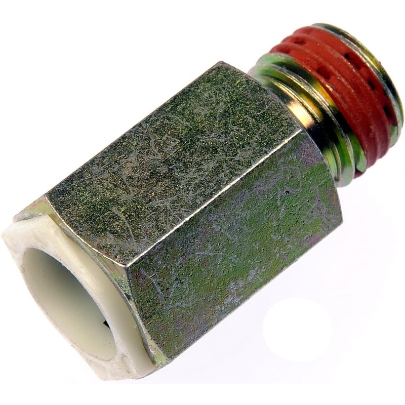 800-608 Oil Line Fitting - Direct Fit - Dorman 800-608 Transmission Line Connector With 5/16 In. Tube X 1/4-18 In. Thread Compatible with Select Models - Dorman Automatic Transmission Oil Cooler Line Fitting 800-608 - TRANS. CONNECTOR - Transmission Line Connector With 5/16 In. Tube X 1/4-18 In. Thread - Cooler Fitting - Quick Disconnect - Radiator Fitting - Transmission Line Fitting - Transmission Cooler Line Connector - Made of quality materials, this automatic transmission oil cooler line connector matches the fit and function of a damaged original equipment connector to restore leak-free performance between the transmission and the oil cooler. - FORD MOTOR COMPANY 1994-82 - Transmission Line Connector with 5/16 In. Tube X 1/4-18 In. Thread