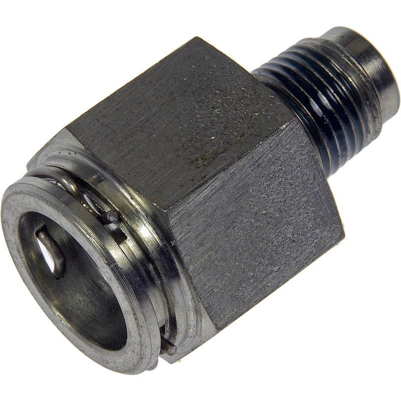 800-724 Oil Cooler Connector - Direct Fit - Dorman 800-724 Trans Fitting M10 X 1.0 Threads Compatible with Select Chrysler / Dodge Models - Dorman Automatic Transmission Oil Cooler Line Fitting 800-724 - TRANS. CONNECTOR - Trans Fitting M10 X 1.0 Threads - Transmission Cooler Line Connector - Transmission Line Fitting - Radiator Fitting - Cooler Fitting - Quick Disconnect - Made of quality materials, this automatic transmission oil cooler line connector matches the fit and function of a damaged original equipment connector to restore leak-free performance between the transmission and the oil cooler. - Chrysler 2016-05, Dodge 2020-05, Ram 2021-14 - Trans Fitting M10 X 1.0 Threads